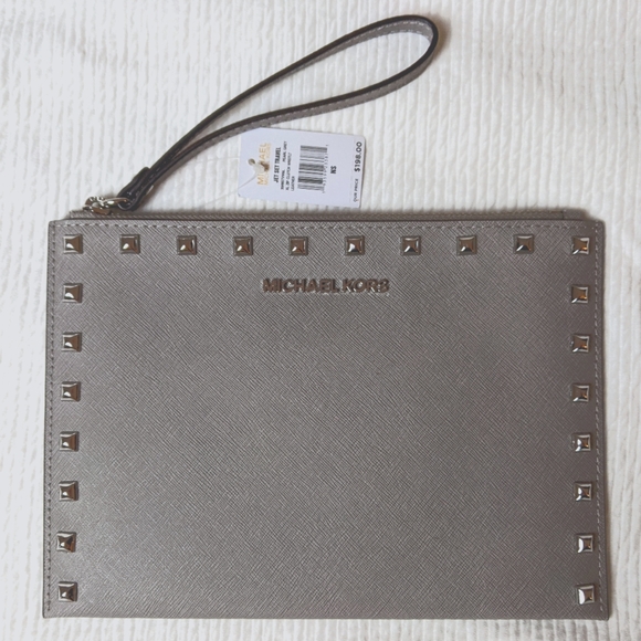 NWT Michael Kors Jet Set Travel Wristlet leather - Picture 1 of 9